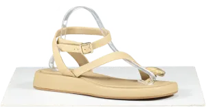 GIA BORGHINI Beige Gia Borghini X Rhw Rosie Slip On Sandals UK 6 EU 39 👠