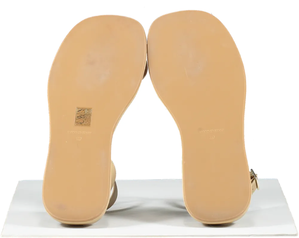 GIA BORGHINI Beige Gia Borghini X Rhw Rosie Slip On Sandals UK 6 EU 39 👠