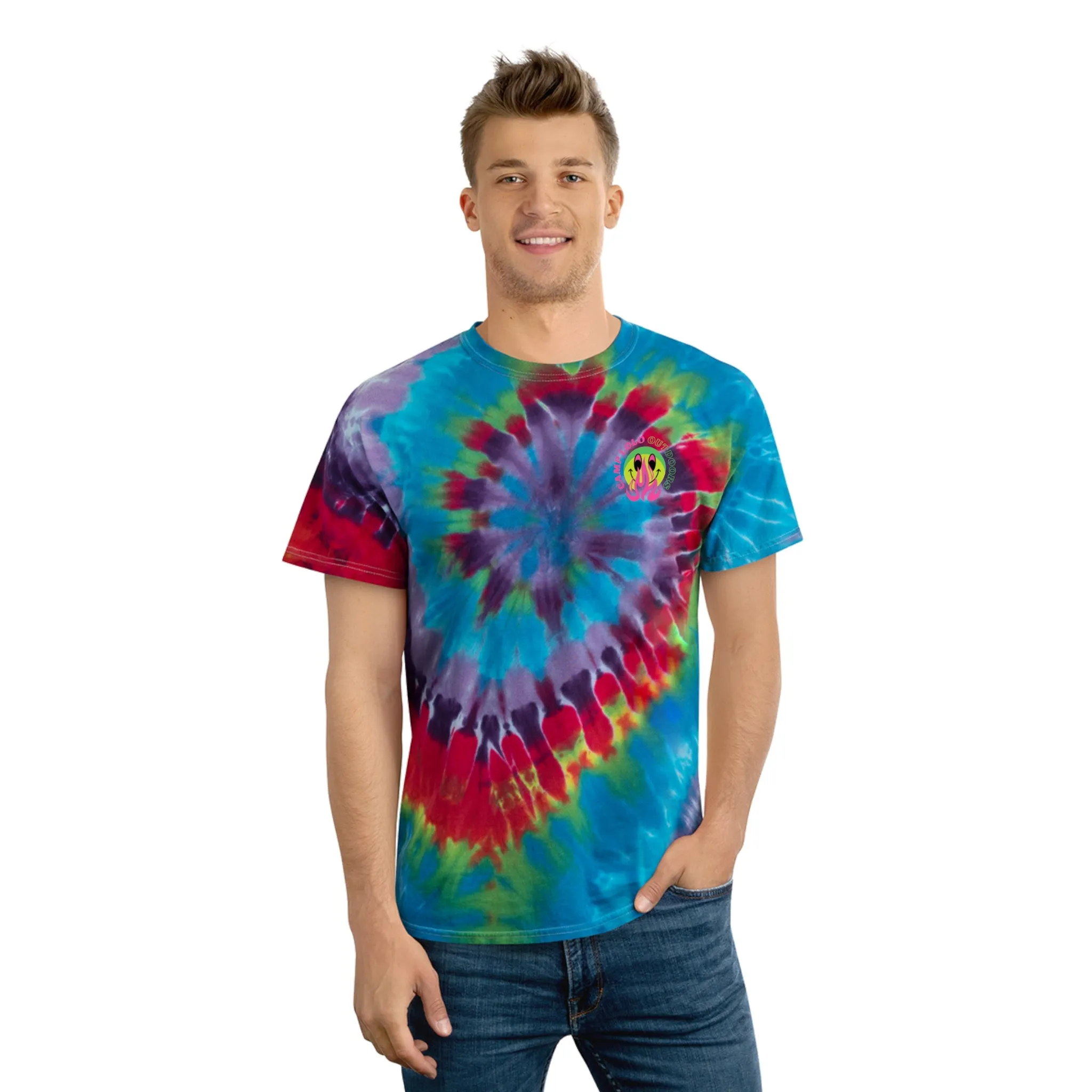 Happy Camper Tie-Dye Tee