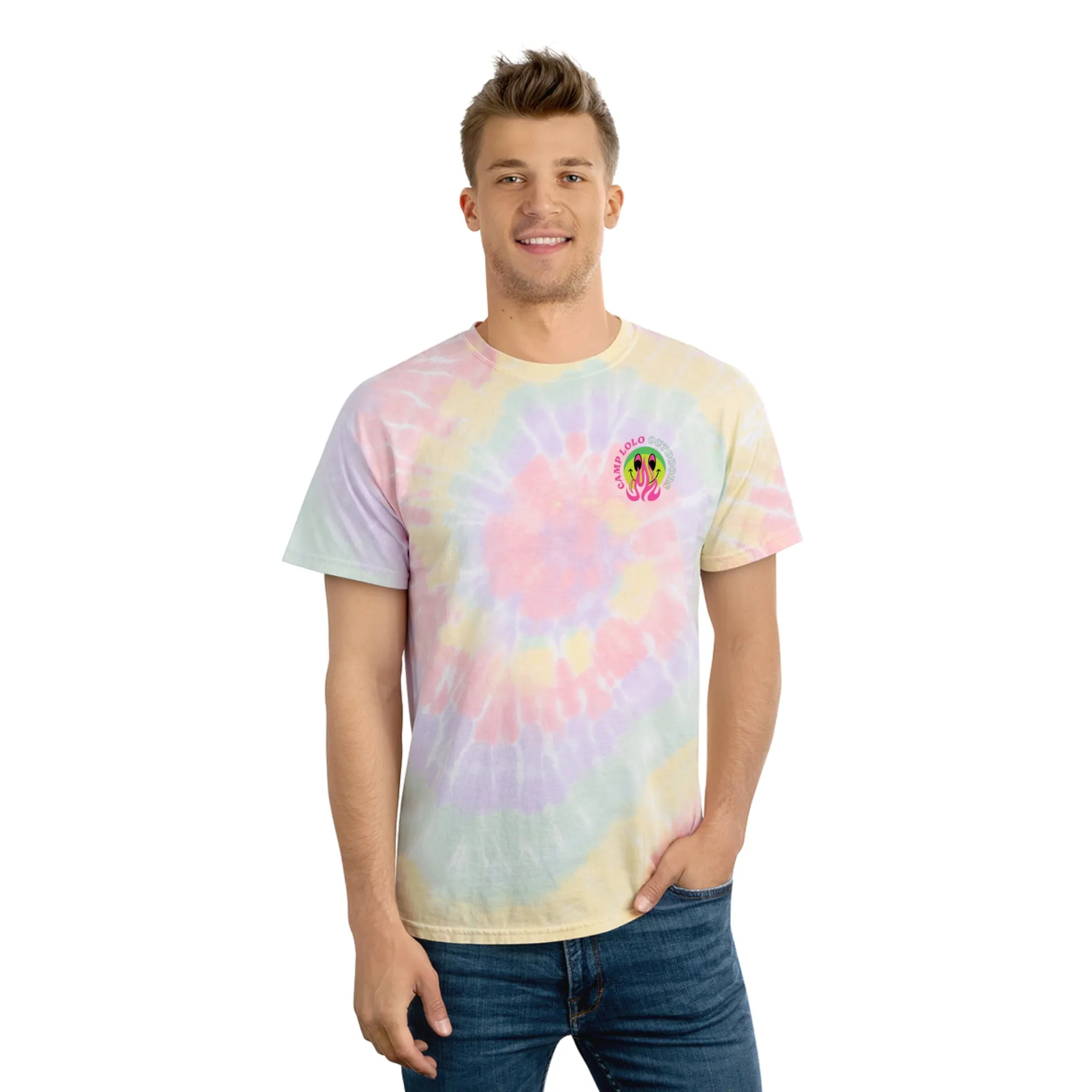 Happy Camper Tie-Dye Tee