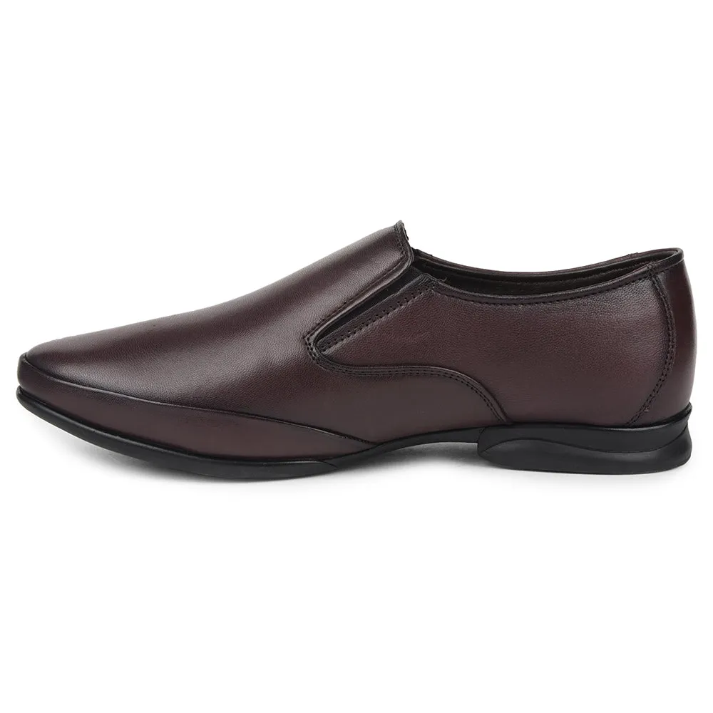 Healers Brown Formal Non Lacing Moccasins For Mens J757-03 By Liberty