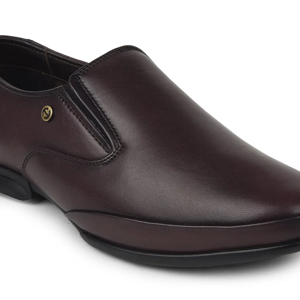 Healers Brown Formal Non Lacing Moccasins For Mens J757-03 By Liberty