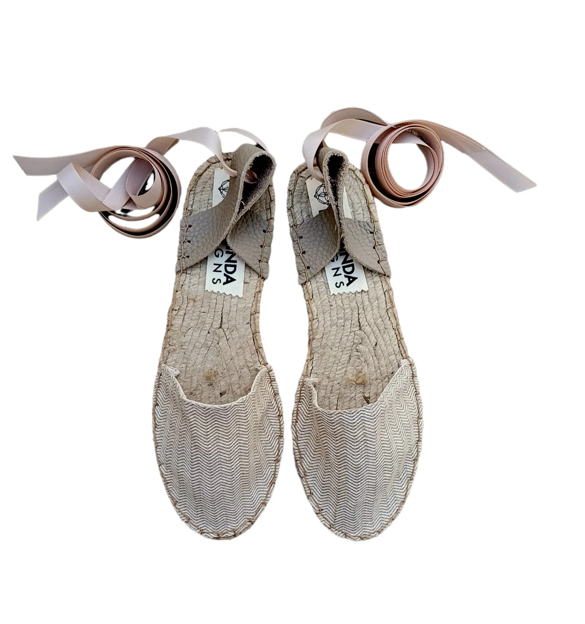 Herringbone Espadrilles - Beige - Classic sole