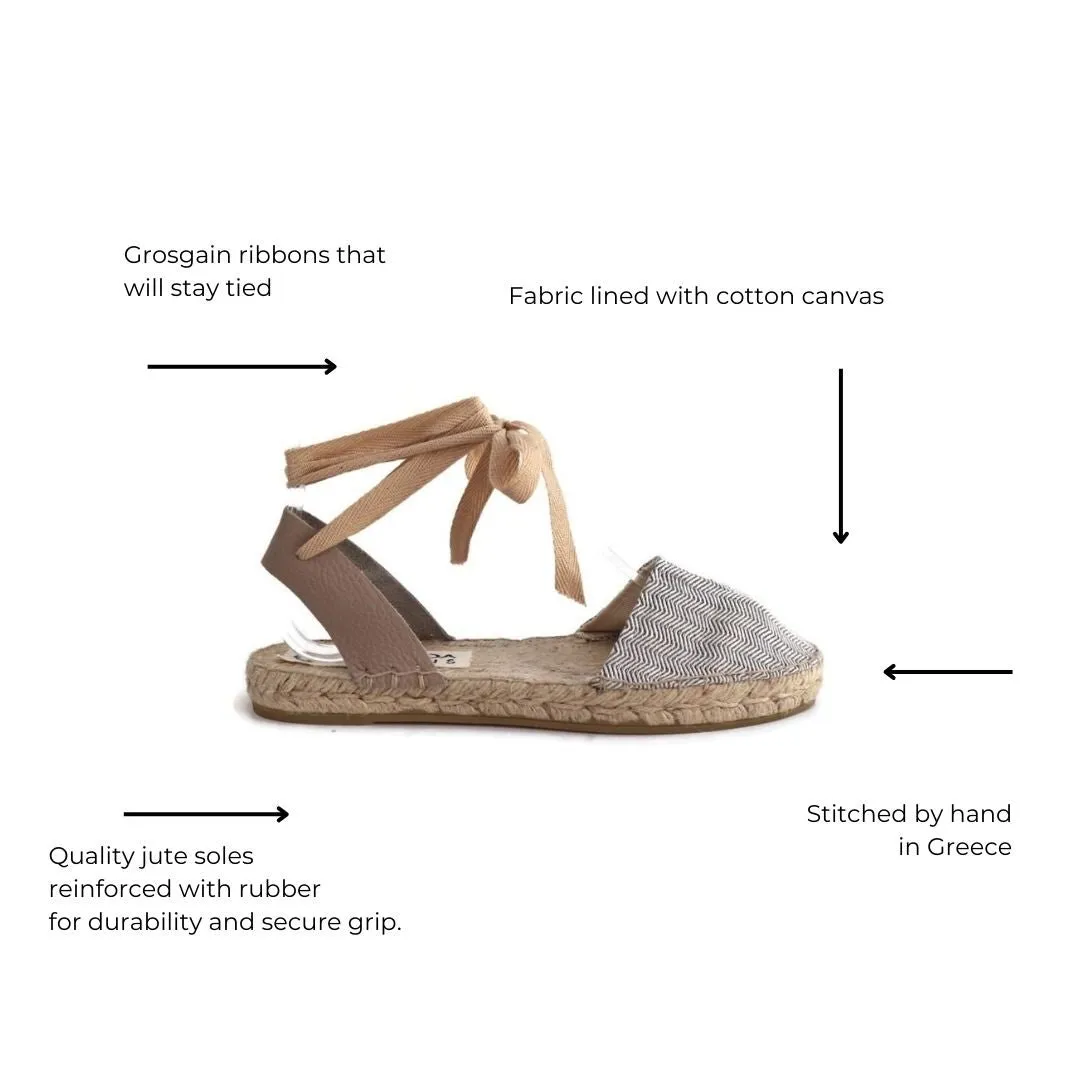 Herringbone Espadrilles - Beige - Classic sole