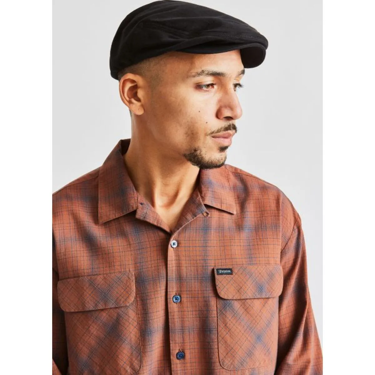 Hooligan Lightweight Snap Cap - Washed Copper/Hide