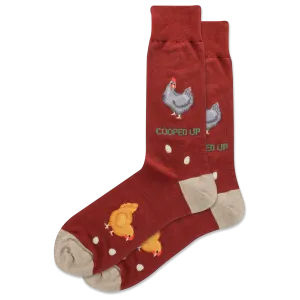 HOTSOX Men's Cooped Up Crew Socks