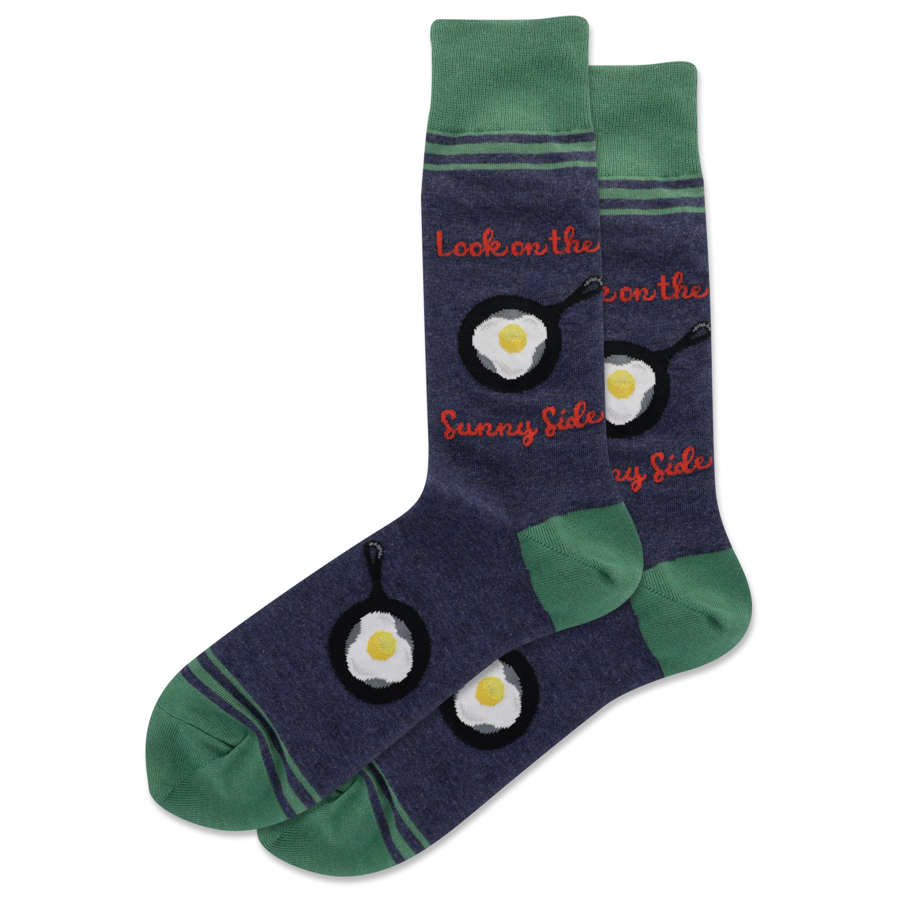 HOTSOX Men's Look on the Sunny Side Crew Socks