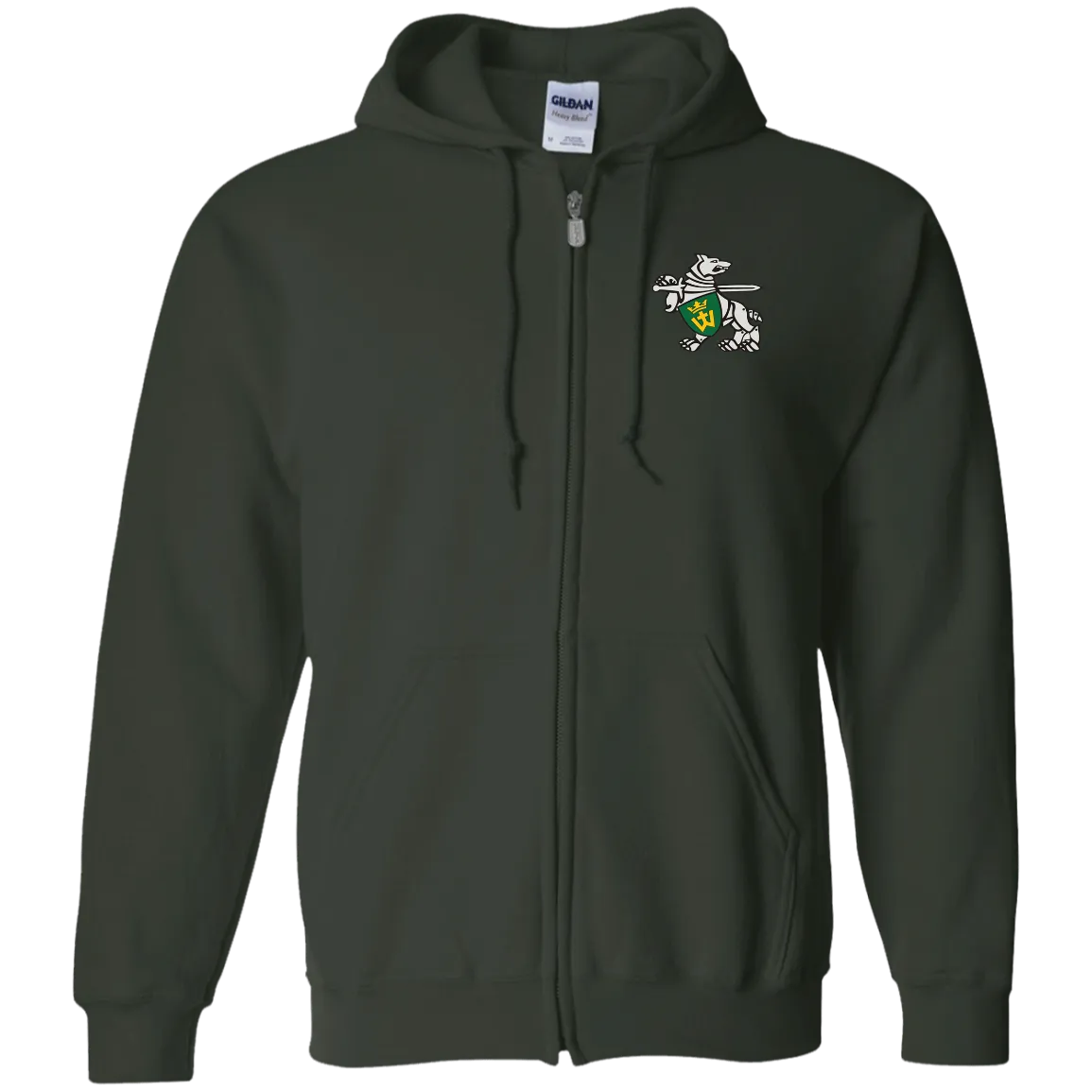 Iron Wolf Mindaugas - Men/Women Unisex Comfort Full-Zip Hoodie
