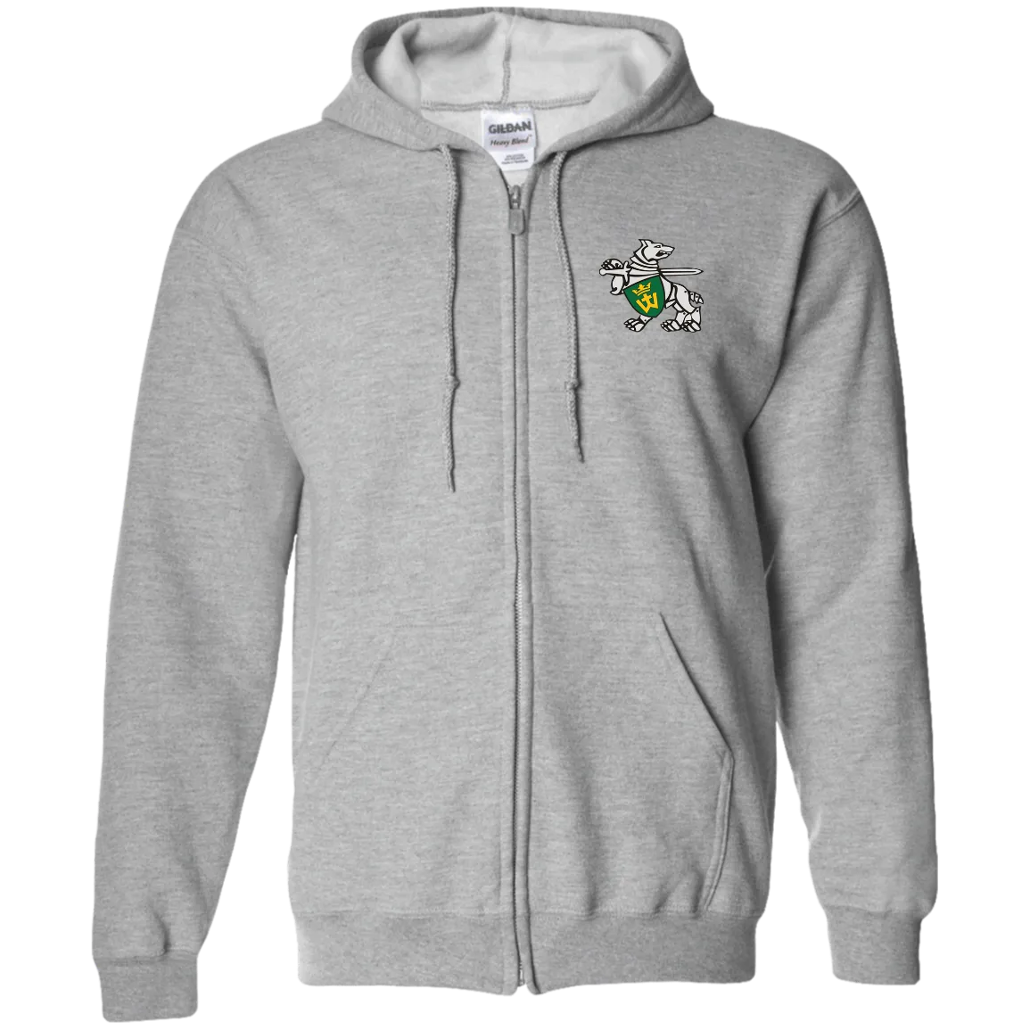 Iron Wolf Mindaugas - Men/Women Unisex Comfort Full-Zip Hoodie