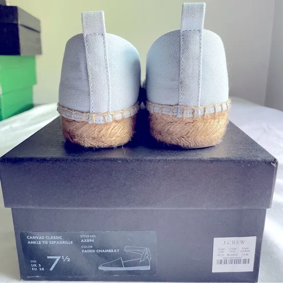 J.Crew Canvas espadrille flats