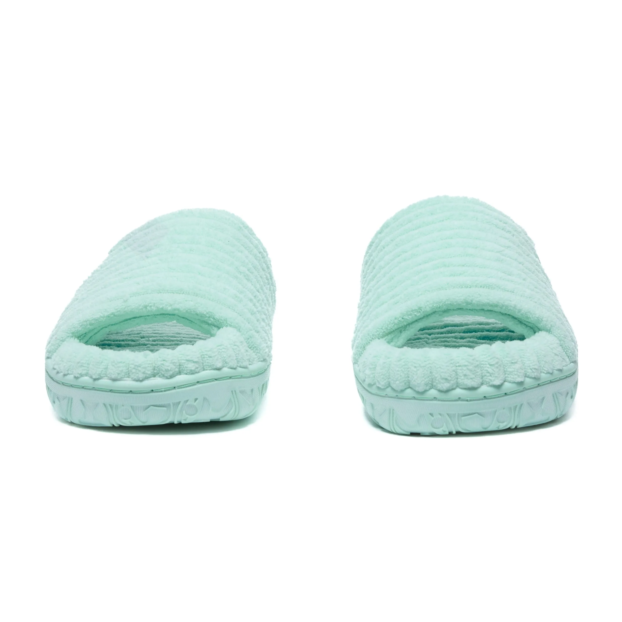 Judy - Jumbo Cord Slipper Slider - Seafoam