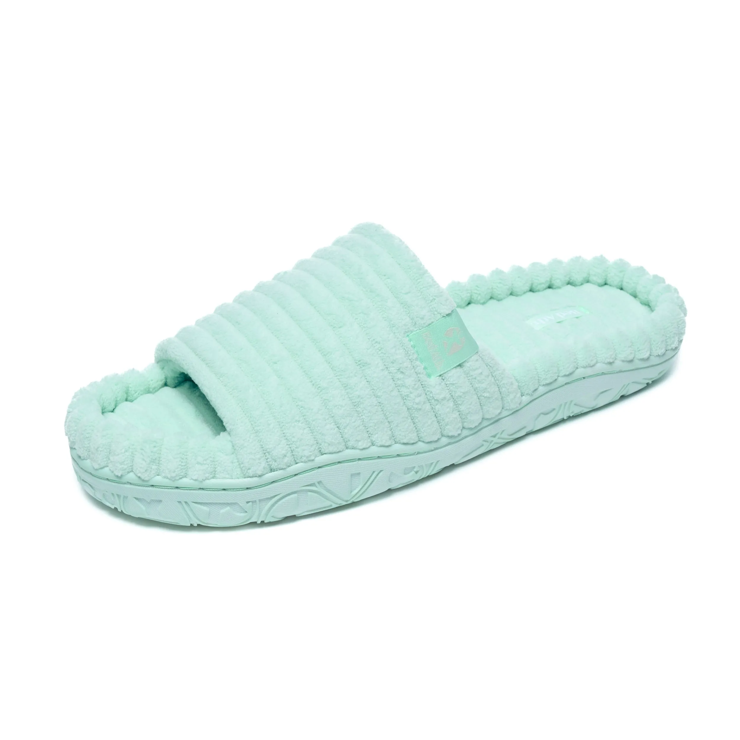 Judy - Jumbo Cord Slipper Slider - Seafoam