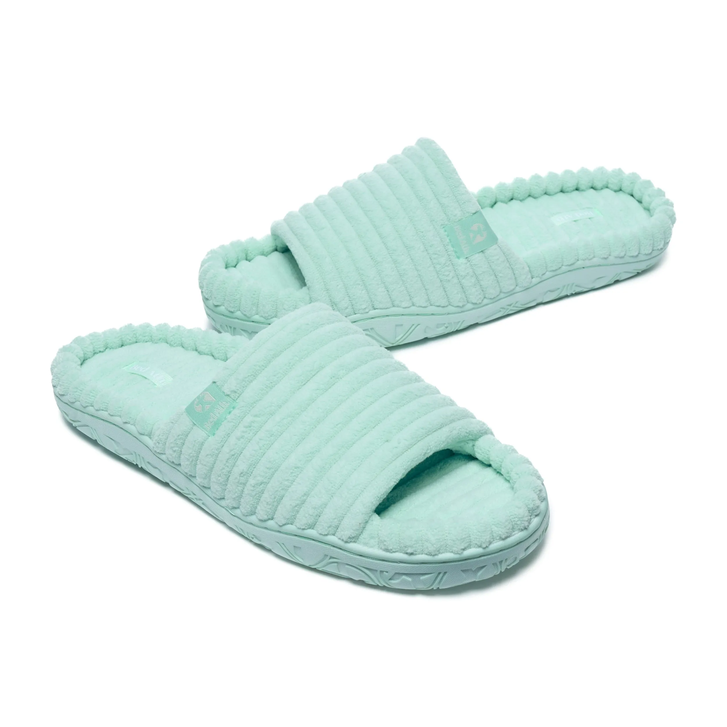 Judy - Jumbo Cord Slipper Slider - Seafoam