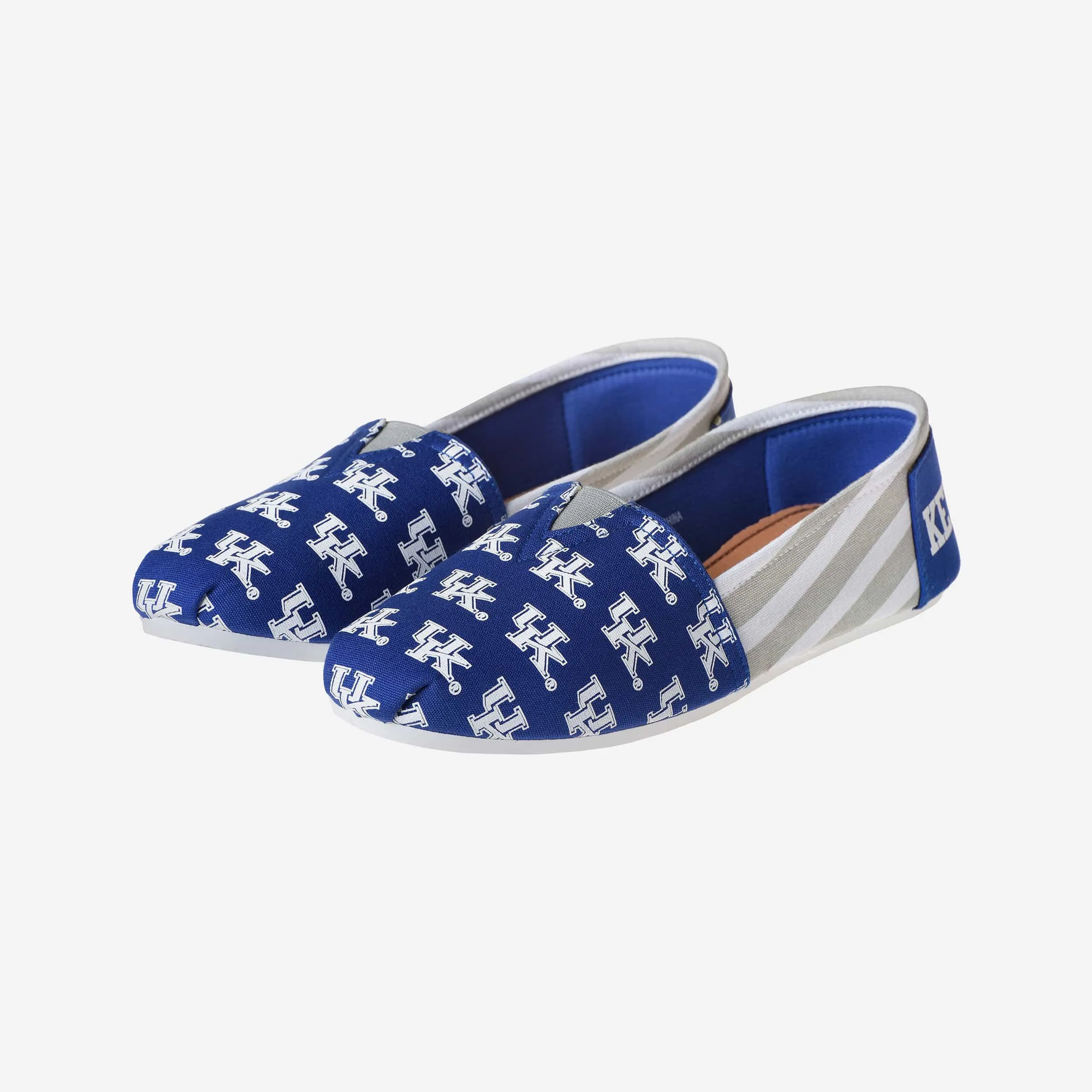 Kentucky Wildcats Womens Stripe Canvas Shoe