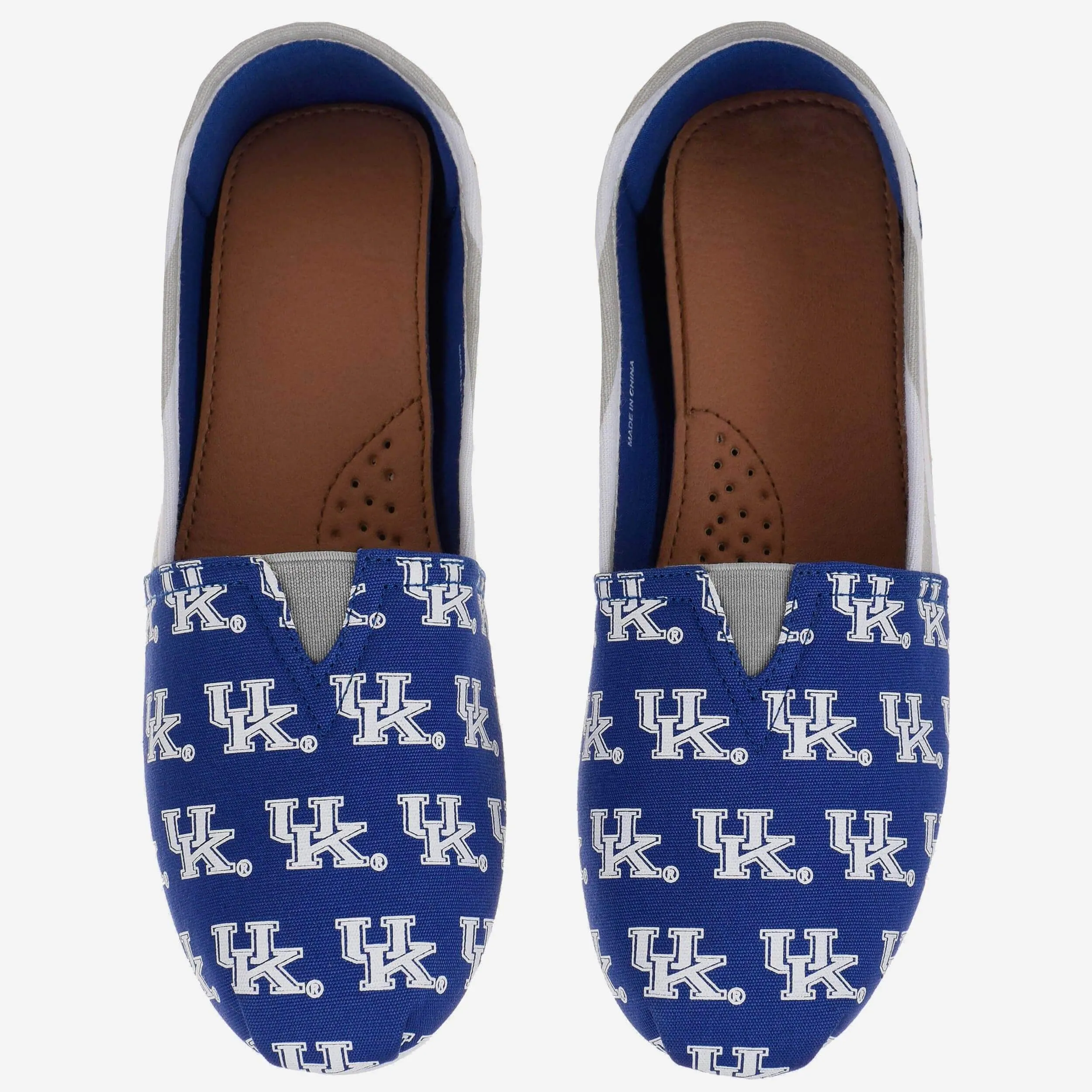 Kentucky Wildcats Womens Stripe Canvas Shoe