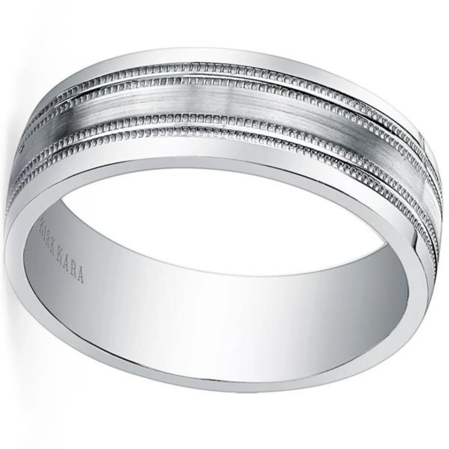 Kirk Kara "Artin" 7mm Comfort-Fit Men's Wedding Band