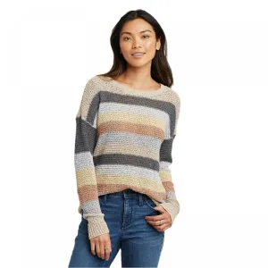 Knox Rose Women's Striped Crewneck Pullover Sweater
