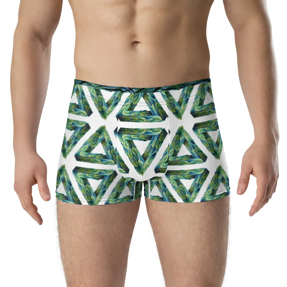Leafy Triangles - Crazy-Ass Undies - Men's Boxer Briefs
