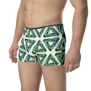 Leafy Triangles - Crazy-Ass Undies - Men's Boxer Briefs