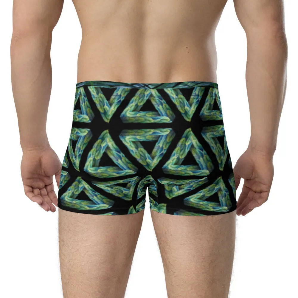 Leafy Triangles - Crazy-Ass Undies - Men's Boxer Briefs