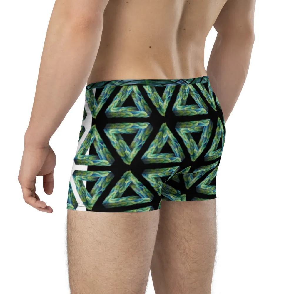 Leafy Triangles - Crazy-Ass Undies - Men's Boxer Briefs