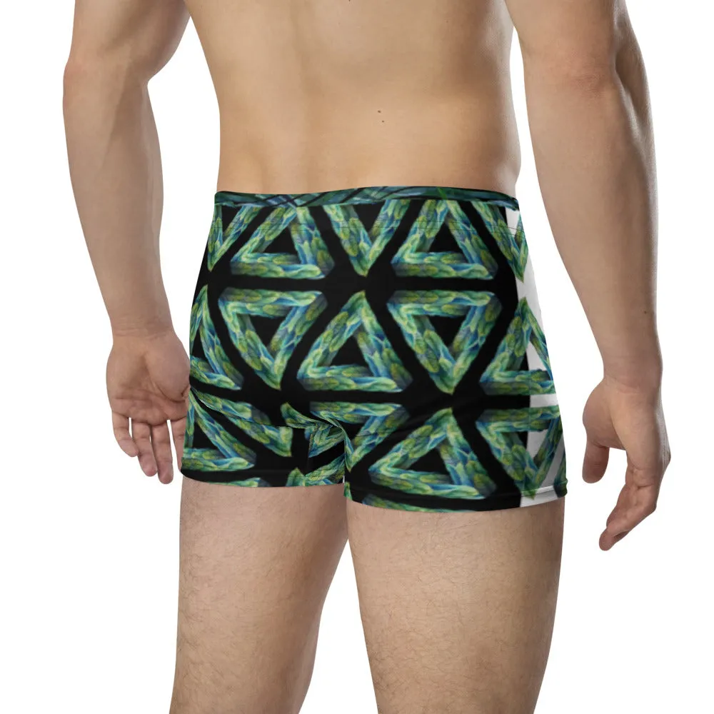 Leafy Triangles - Crazy-Ass Undies - Men's Boxer Briefs
