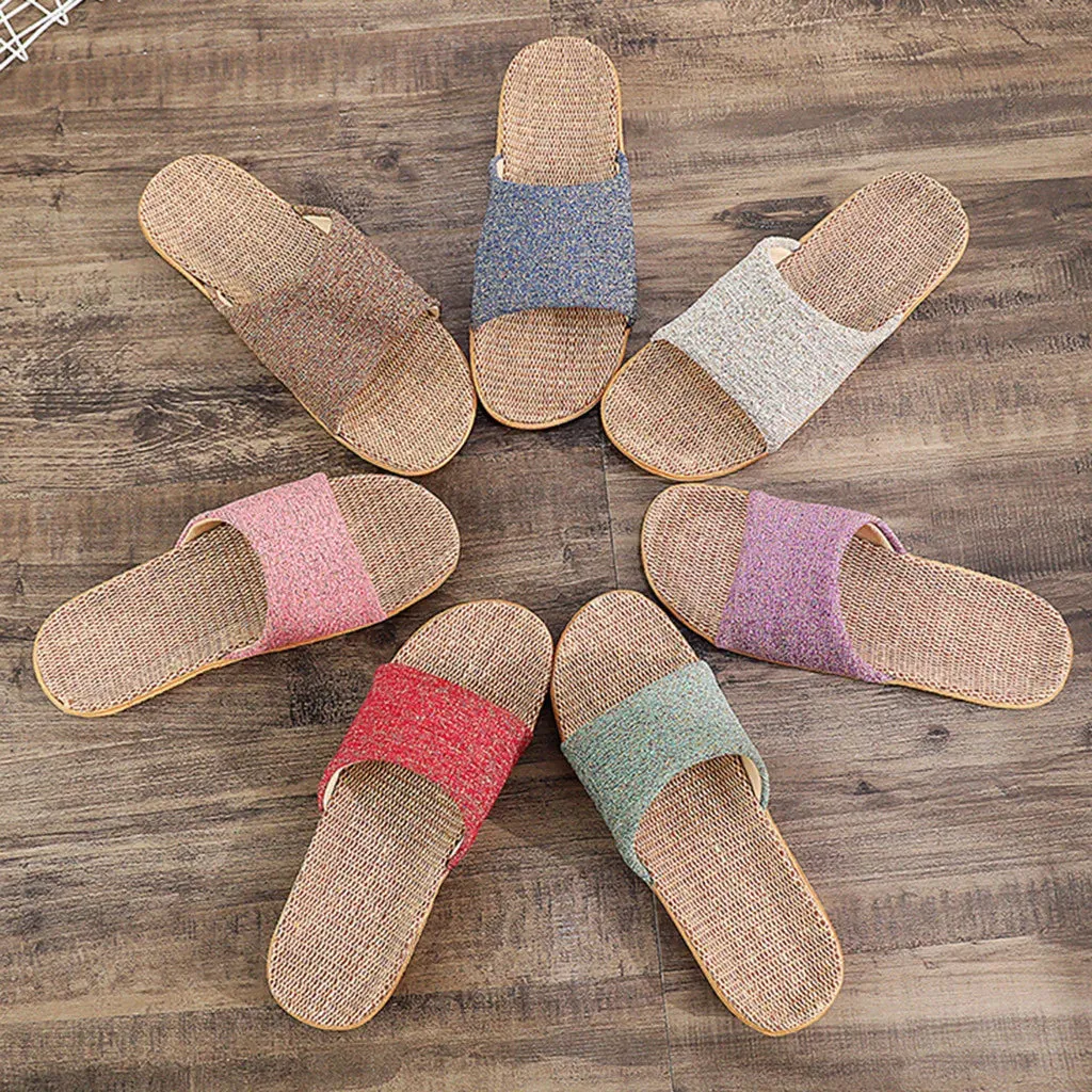 Leinen-Herrenschuhe Farblich abgestimmte Freizeit-Bodenschuhe von Elegant Steps