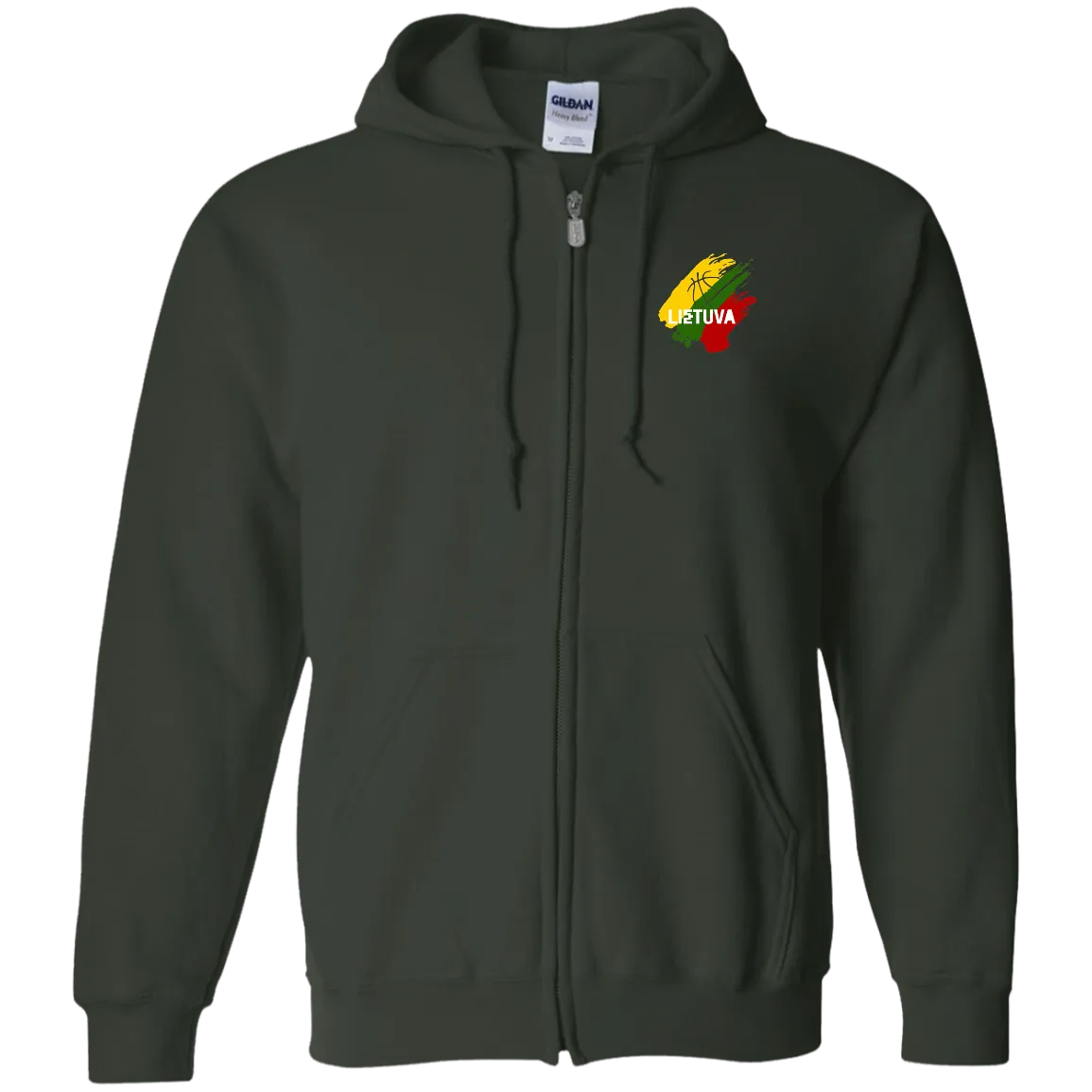 Lietuva BB - Men/Women Unisex Comfort Full-Zip Hoodie