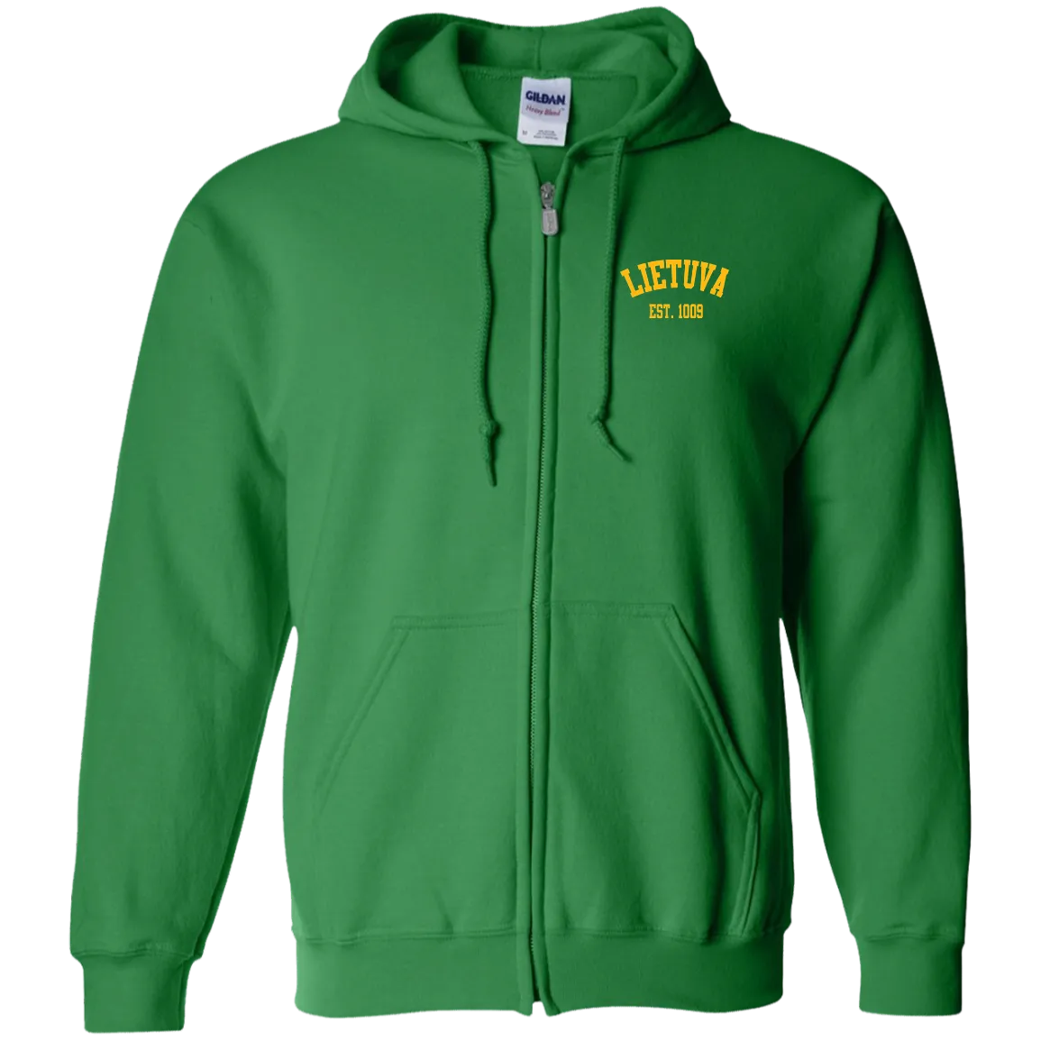 Lietuva Est. 1009 - Men/Women Unisex Comfort Full-Zip Hoodie