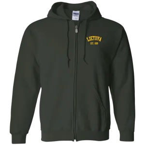 Lietuva Est. 1009 - Men/Women Unisex Comfort Full-Zip Hoodie