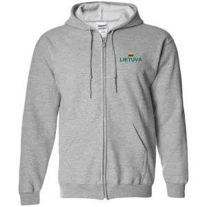 Lietuva - Men/Women Unisex Comfort Full-Zip Hoodie