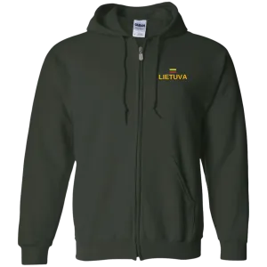 Lietuva - Men/Women Unisex Comfort Full-Zip Hoodie