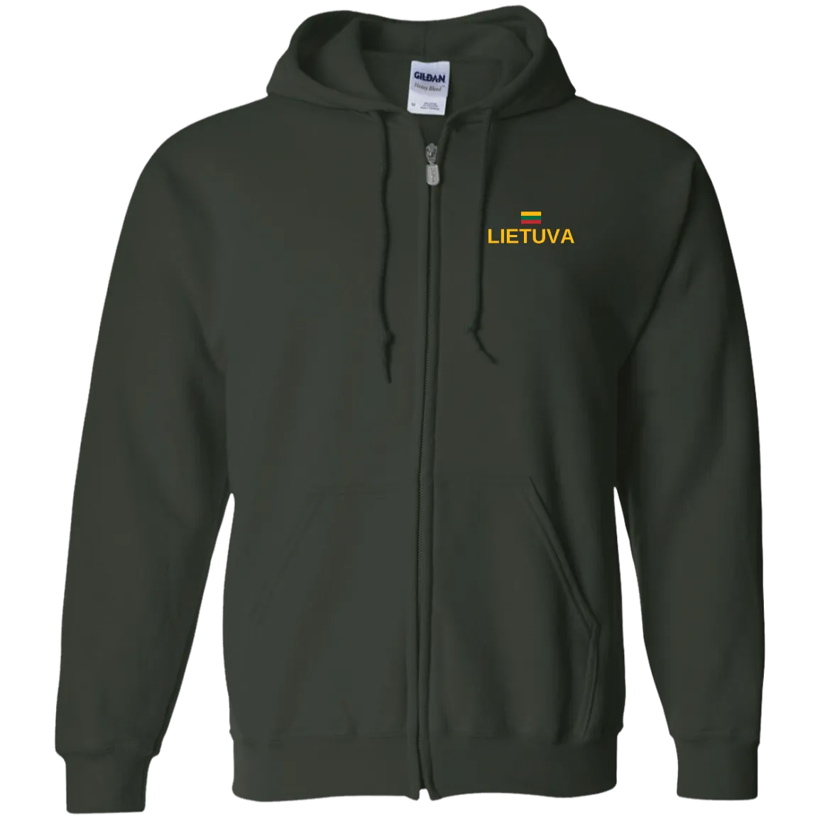 Lietuva - Men/Women Unisex Comfort Full-Zip Hoodie