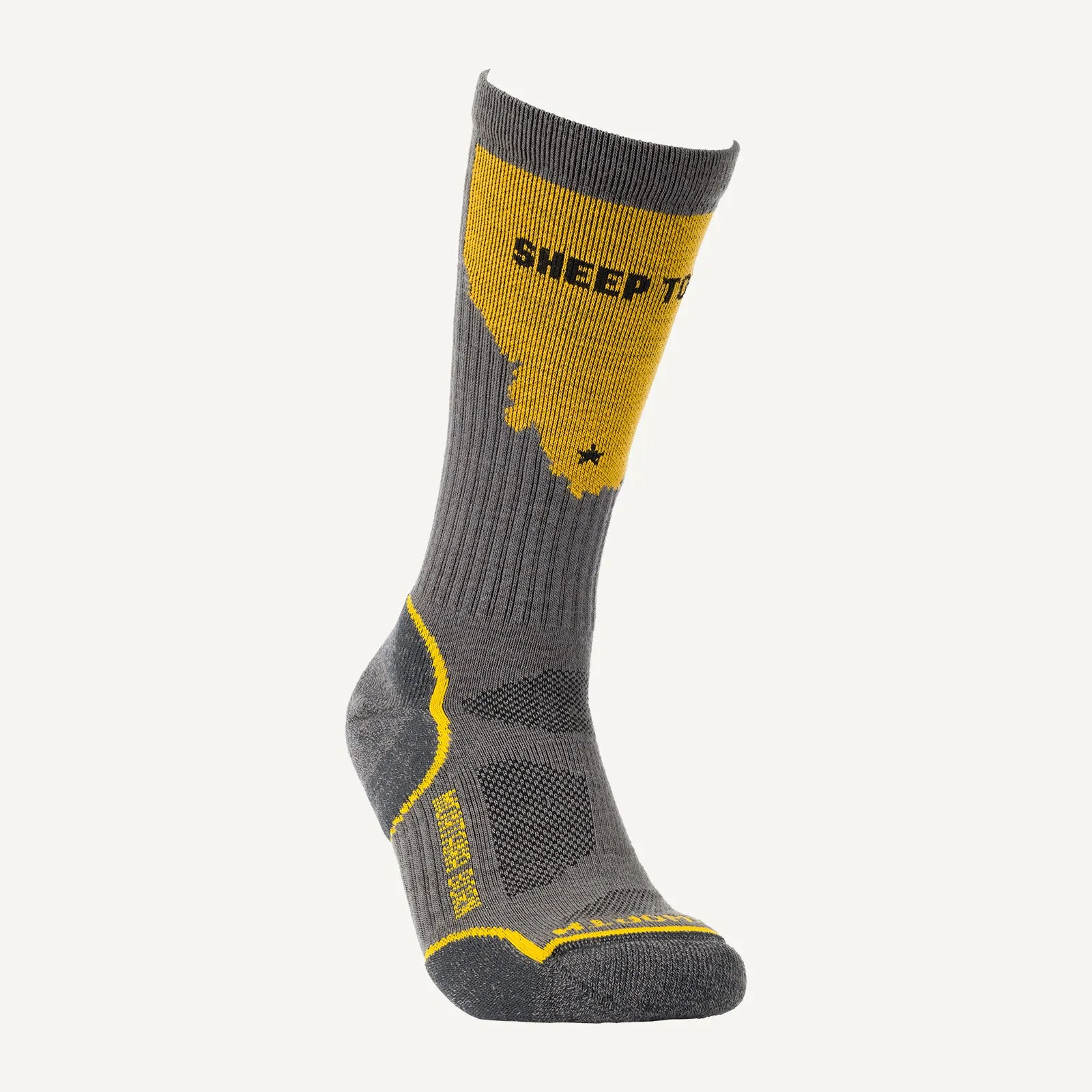 Lightweight Montana Footprint Crew Sock