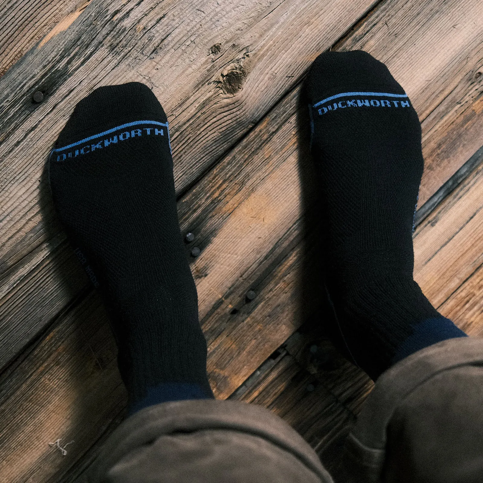 Lightweight Montana Footprint Crew Sock