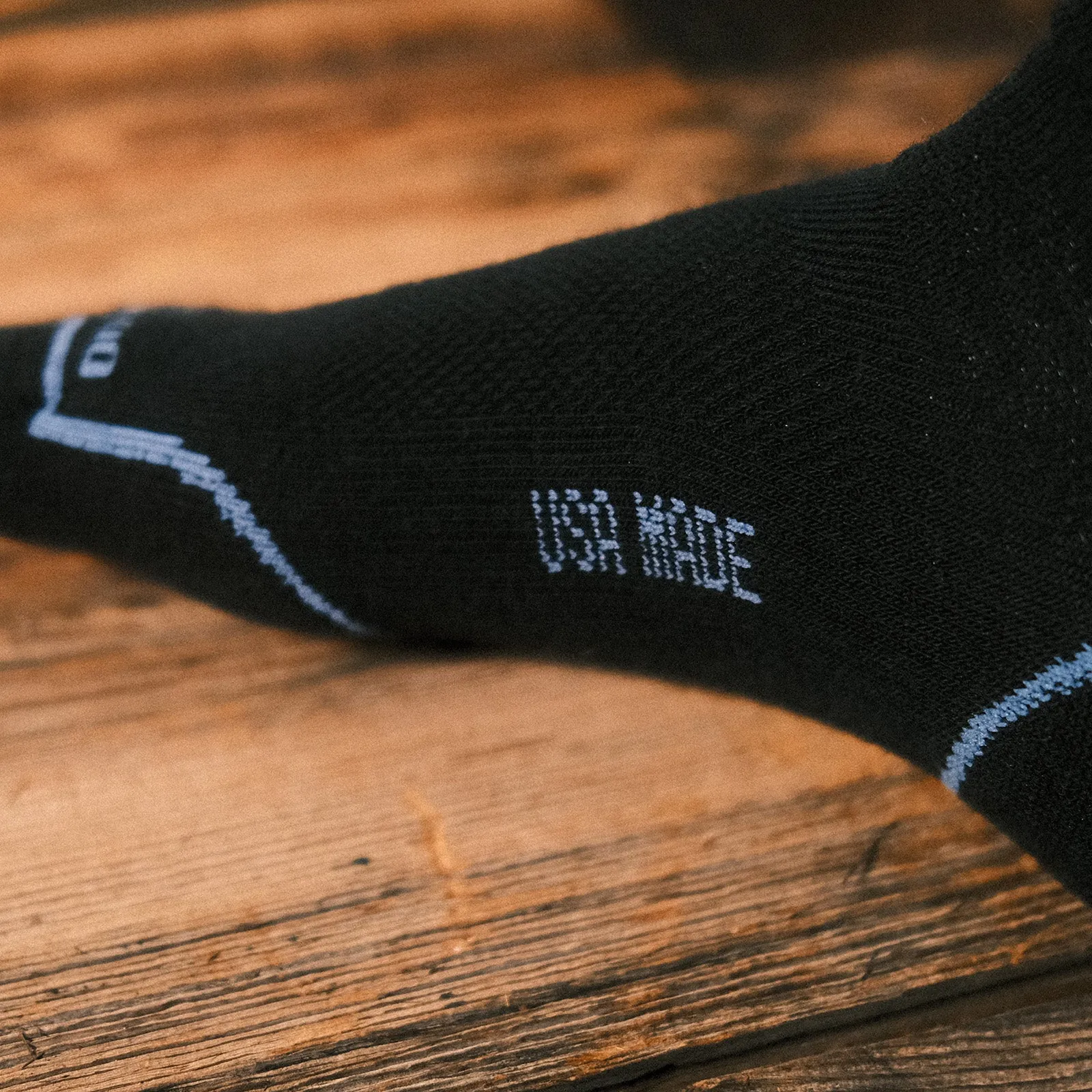 Lightweight Montana Footprint Crew Sock