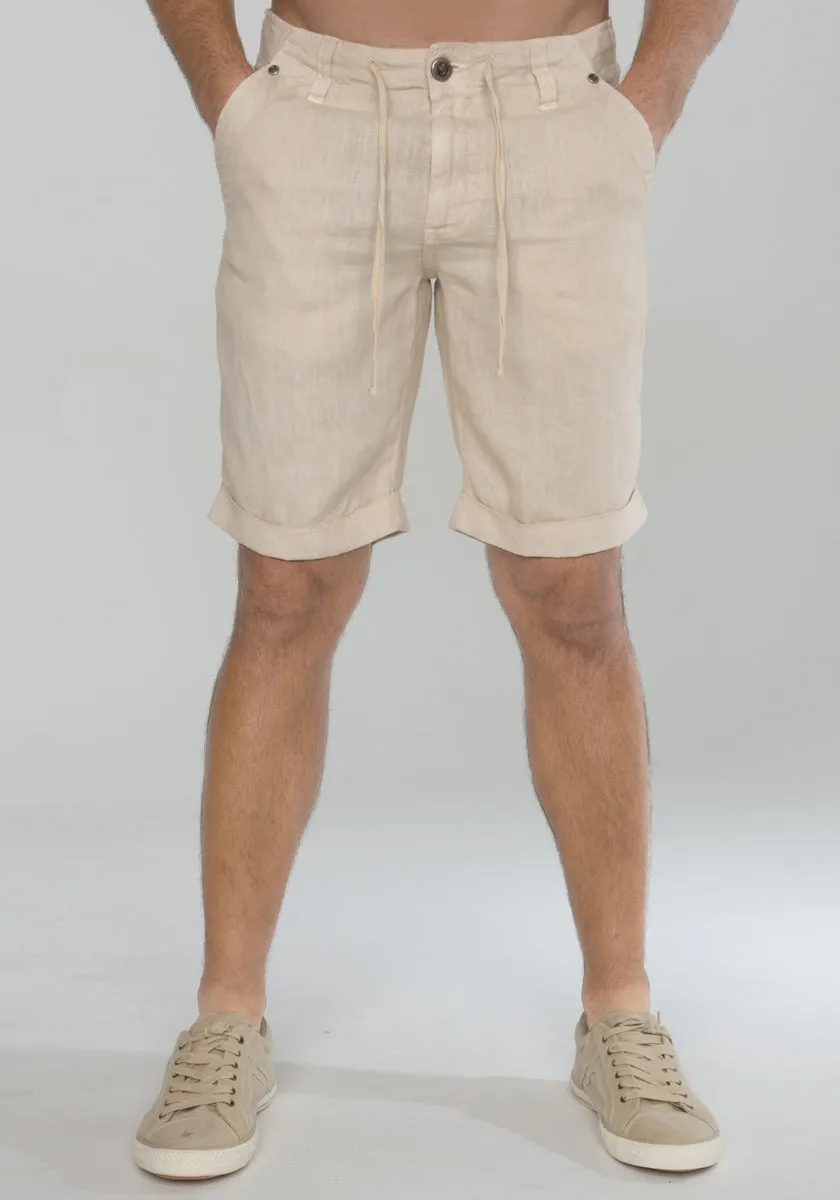 Linen Shorts With Drawstring