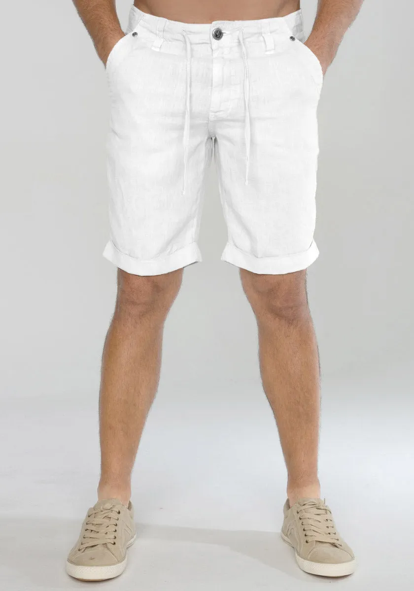 Linen Shorts With Drawstring