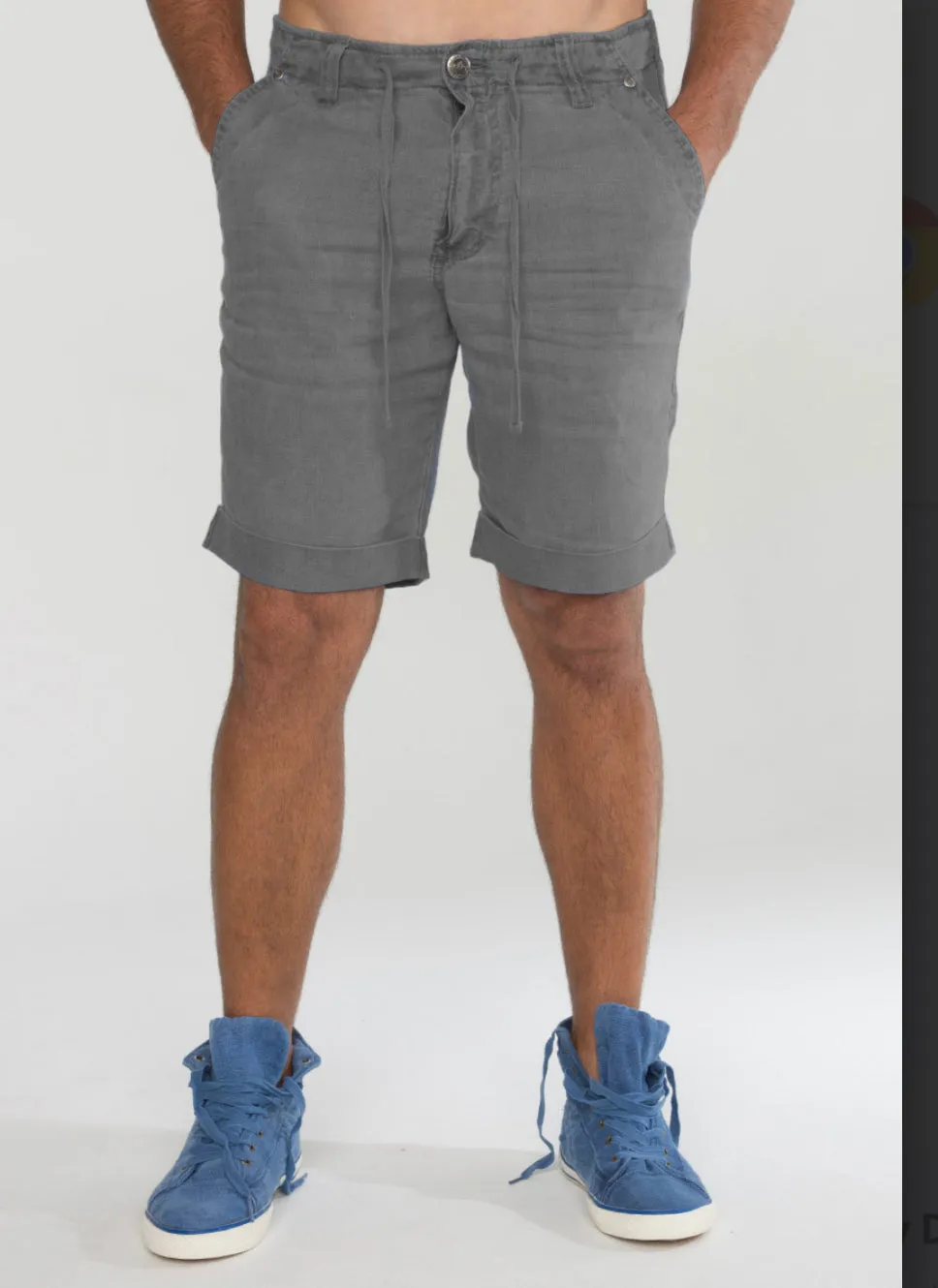 Linen Shorts With Drawstring