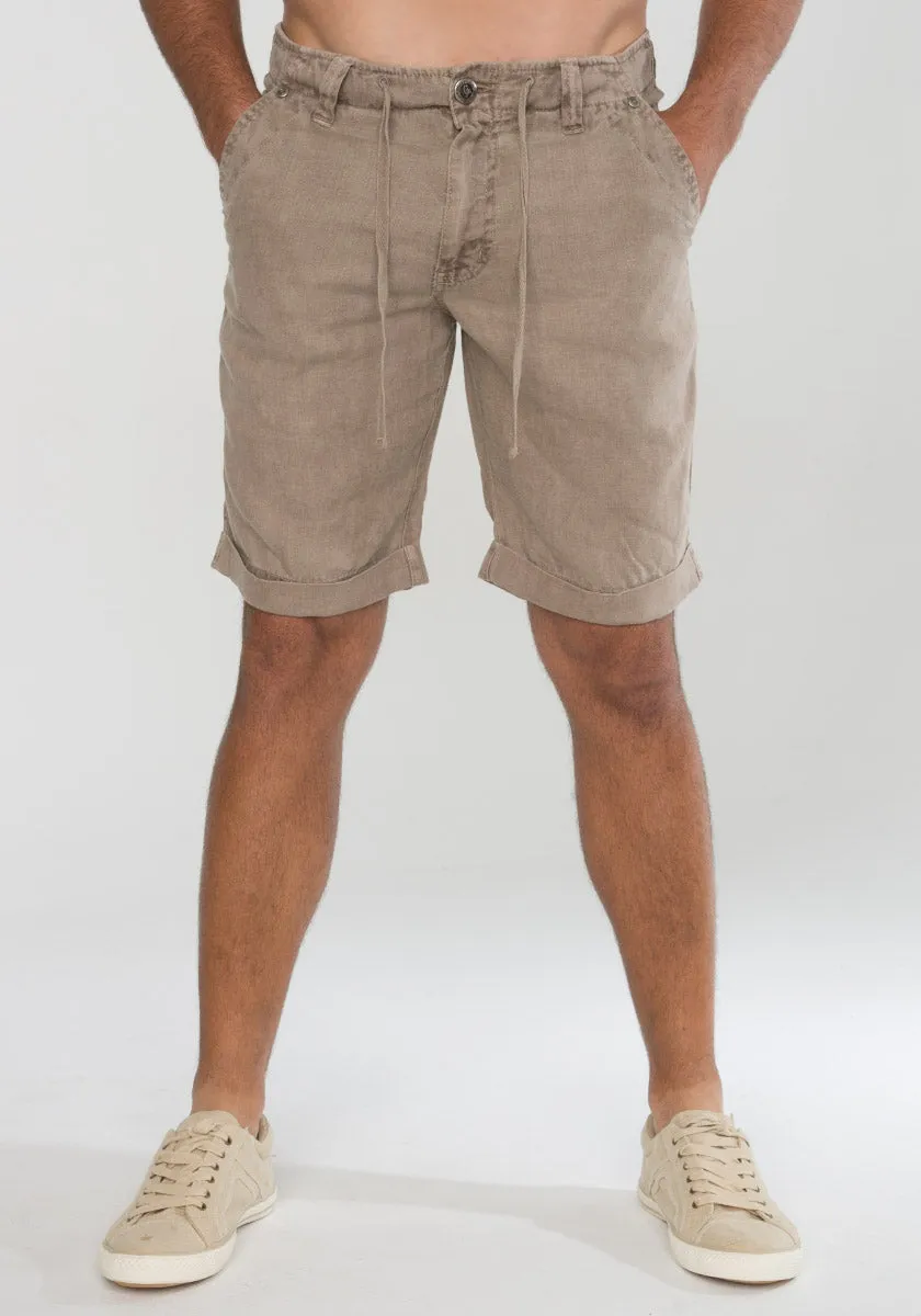 Linen Shorts With Drawstring