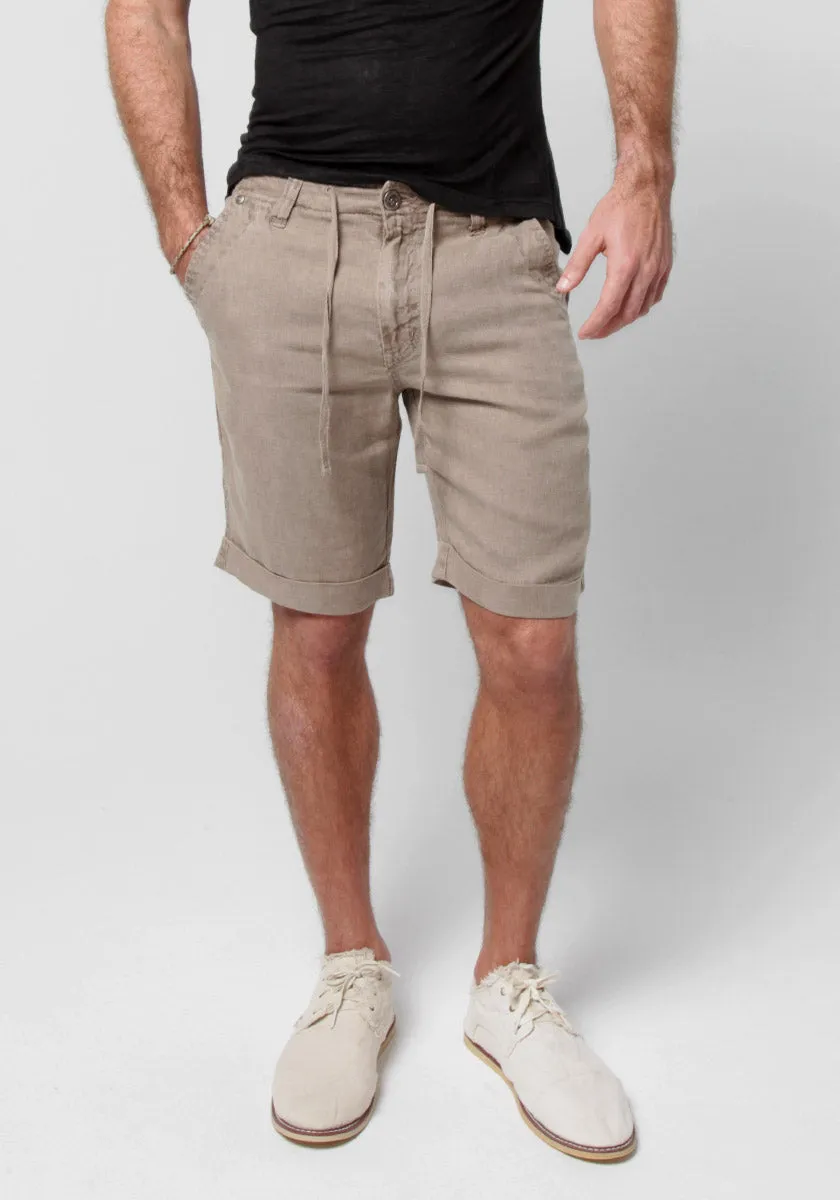 Linen Shorts With Drawstring