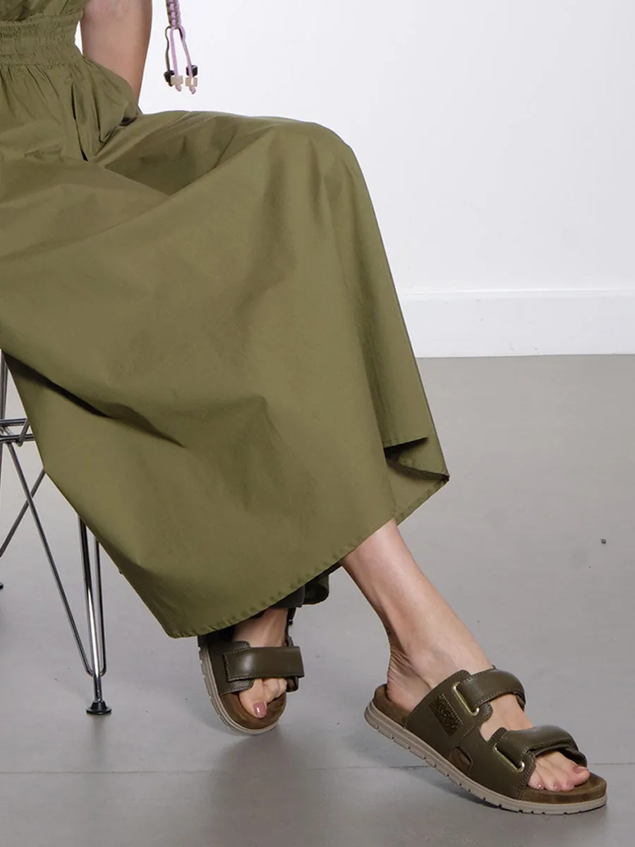 Lisa Leather Sliders
