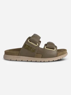 Lisa Leather Sliders