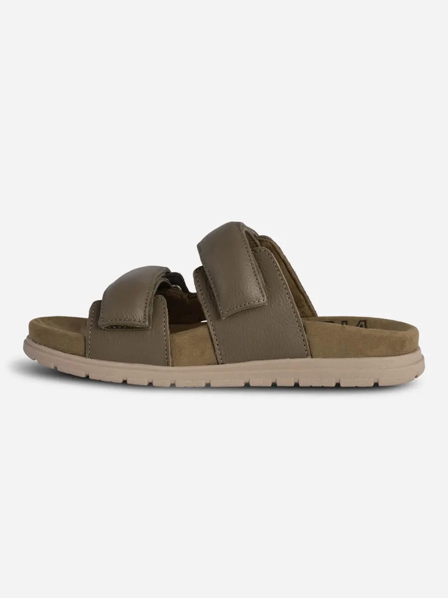 Lisa Leather Sliders