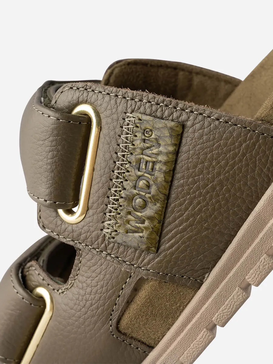 Lisa Leather Sliders