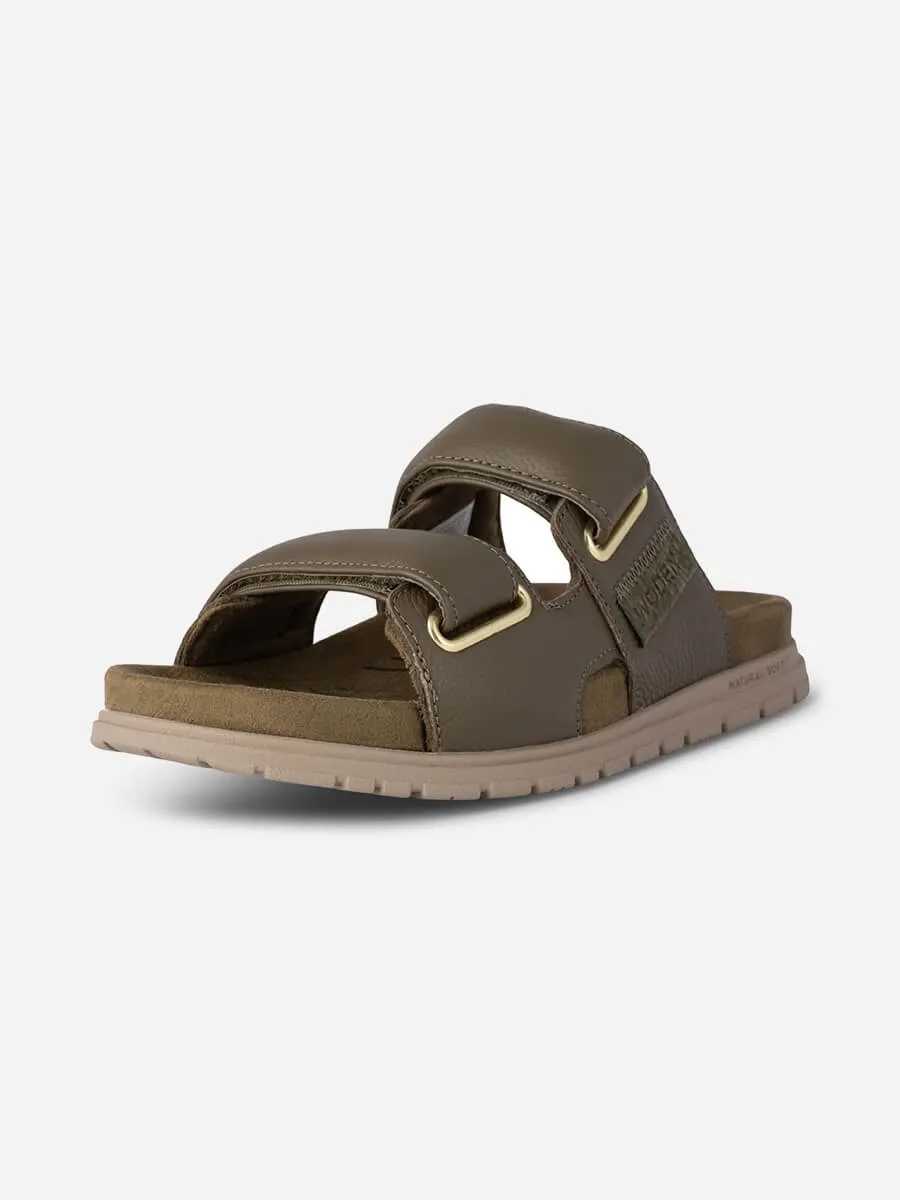 Lisa Leather Sliders
