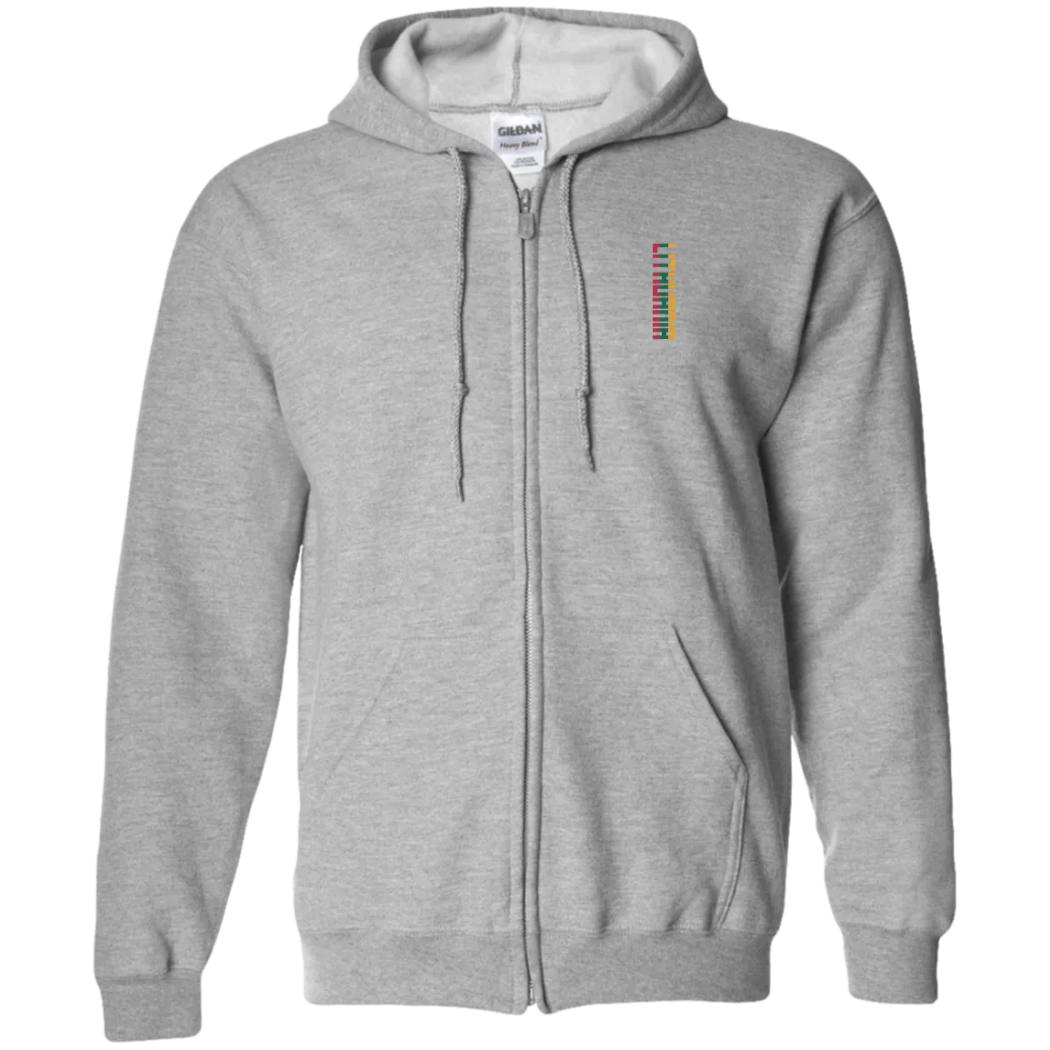 Lithuania - Men/Women Unisex Comfort Full-Zip Hoodie