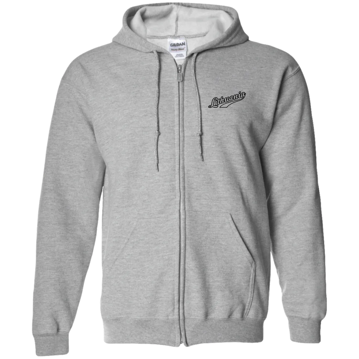 Lithuania - Men/Women Unisex Comfort Full-Zip Hoodie