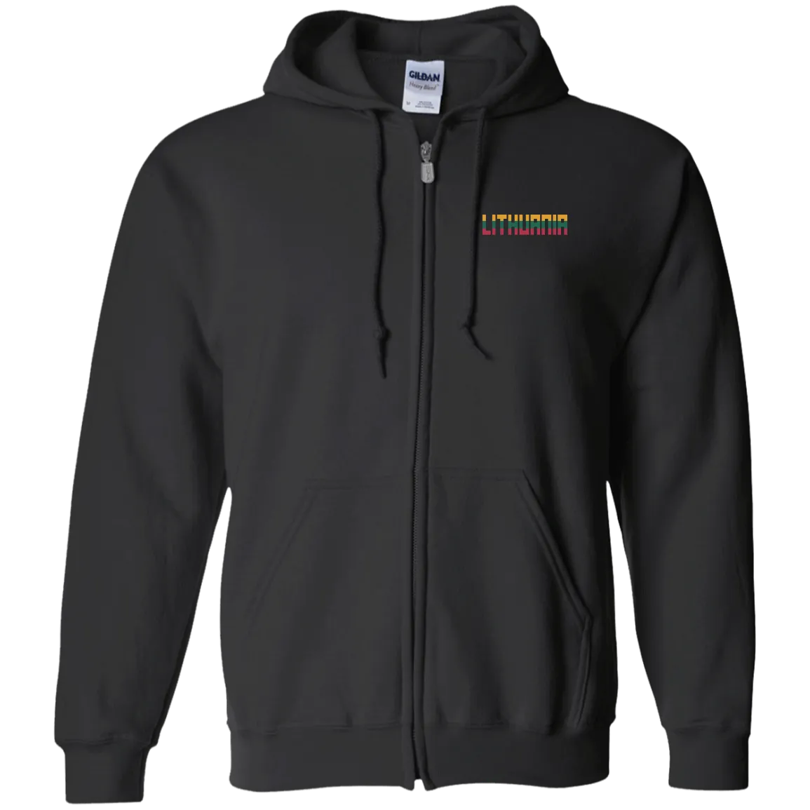 Lithuania - Men/Women Unisex Comfort Full-Zip Hoodie