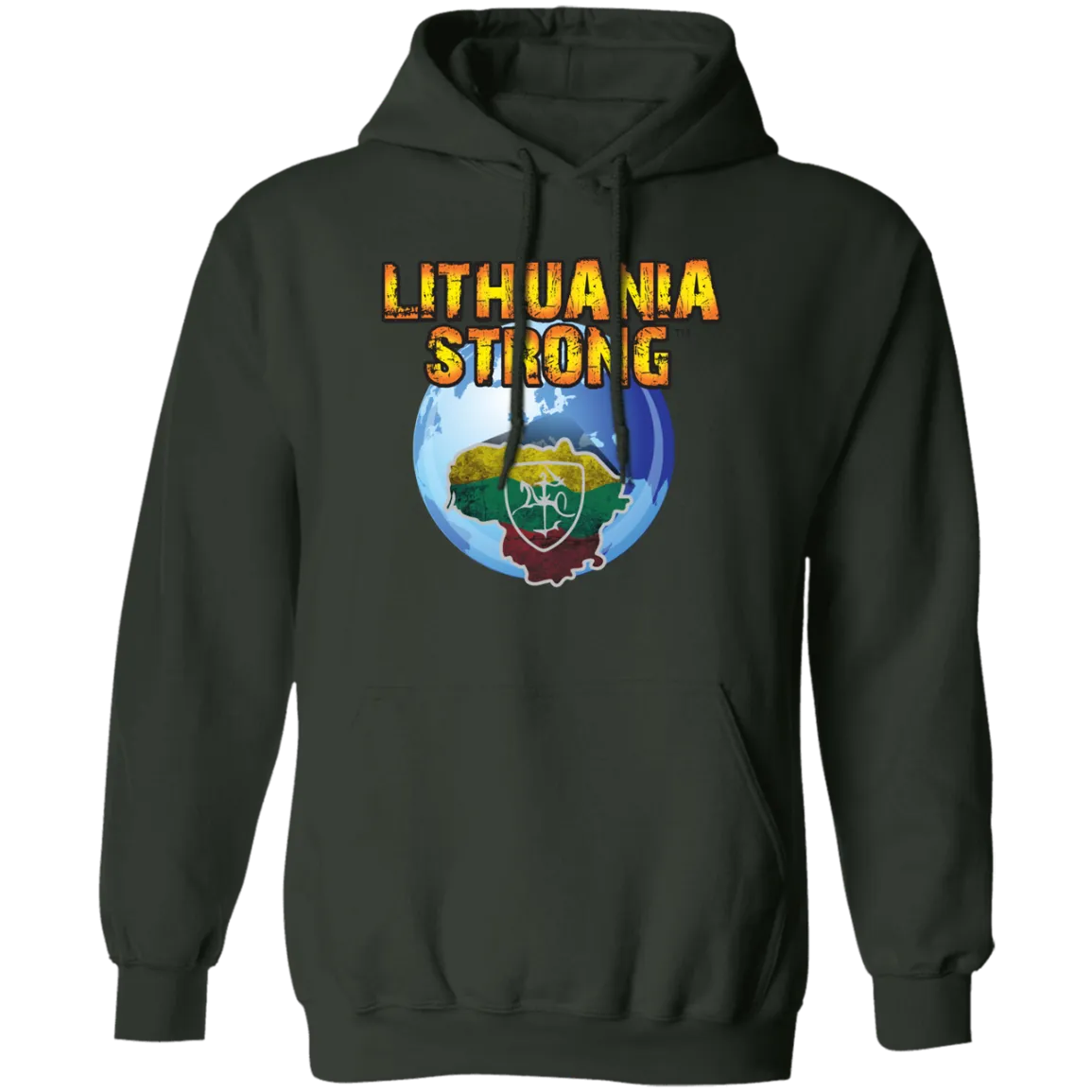 Lithuania Strong - Men/Women Unisex Comfort Pullover Hoodie